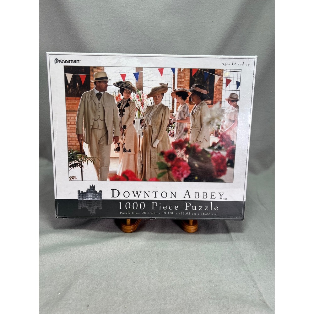 Pressman Downton Abbey 1000 Piece Puzzle Flower Show 2012 28x19in NEW Sealed